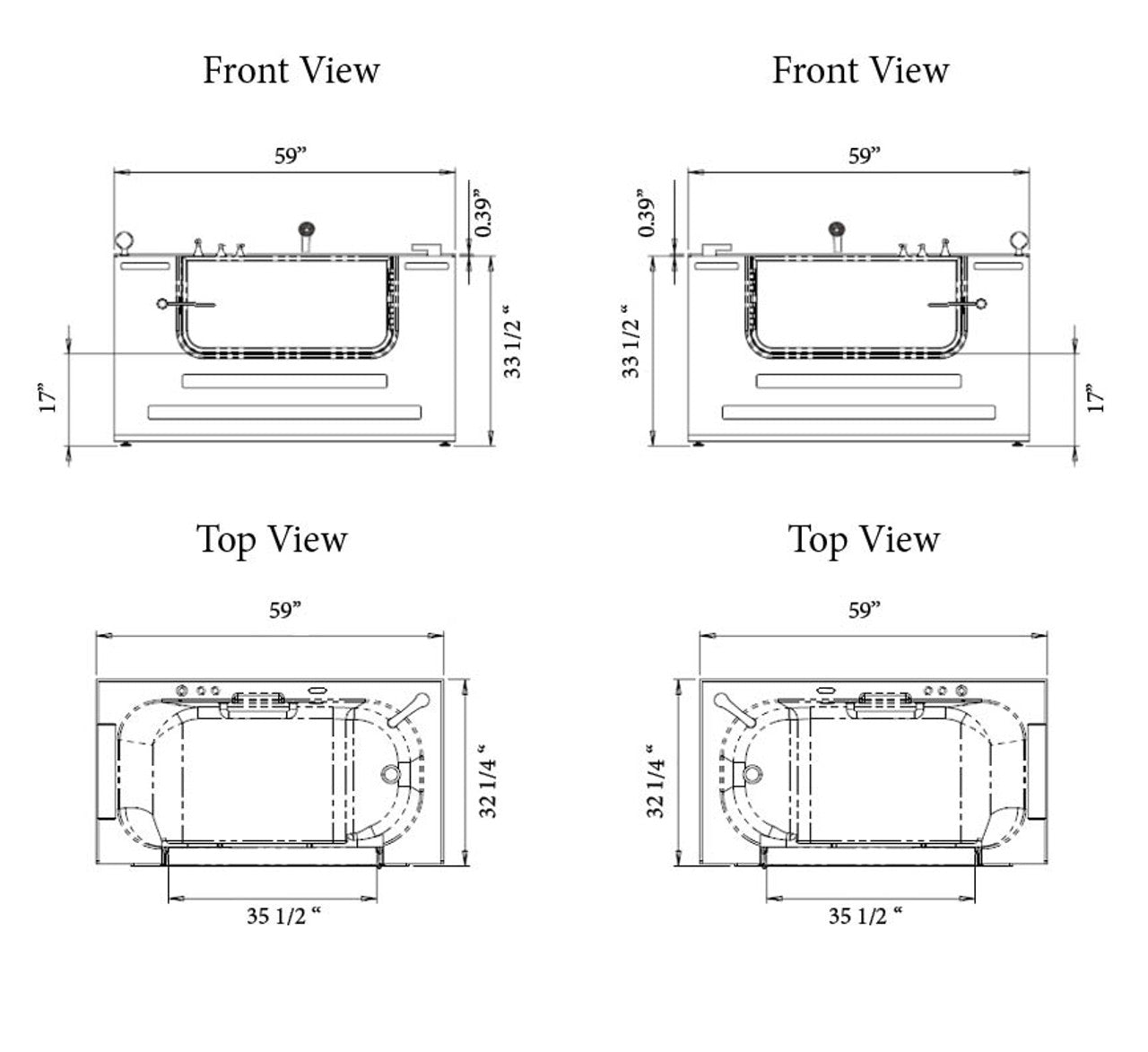 Homeward Bath Neptune Slide-In Tub