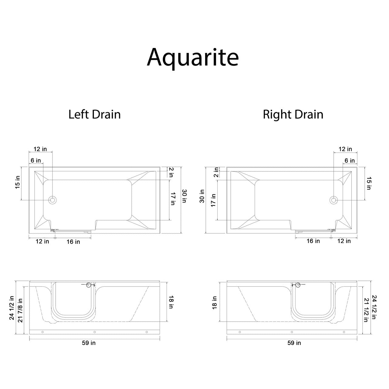 Homeward Bath Aquarite Step-In Tub